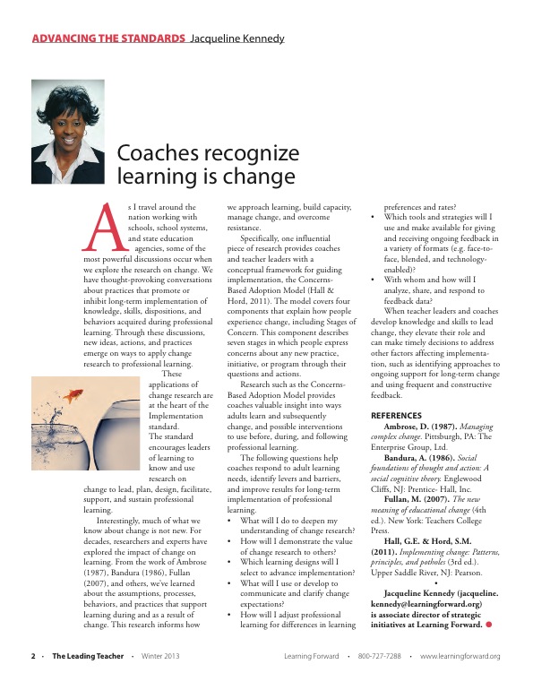 advancing-the-standards-coaches recognize-learning-is-change Image for aesthetic effect only - Advancing-the-standards-coaches-recognize-learning-is-change