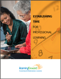 establishing time for professional learning cover