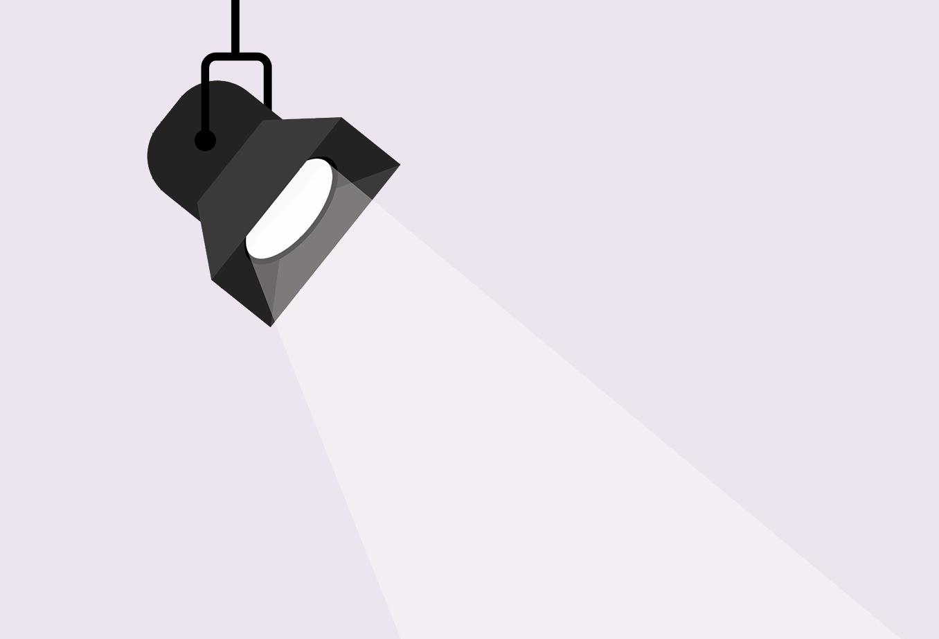 graphic of a spotlight
