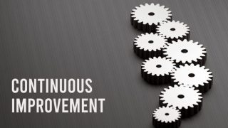 Continuous improvement. gears